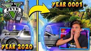 I time traveled to Year 1 and it went HORRIBLY WRONG! (GTA 5 Mods) #GrandTheftAuto5