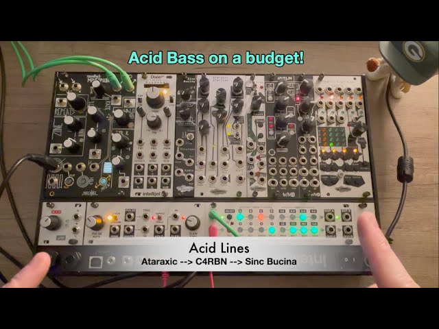 Acidlab M303 Playing #modularsynth #eurorack #tb303