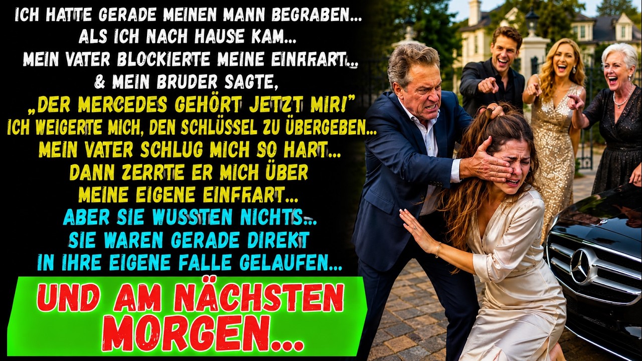 Ich stand gerade vor dem Sarg meines Mannes, als ich merkte, dass meine eigene Familie nicht gekommen war, um Abschied zu nehmen – sie warteten in meiner Einfahrt. Noch am Tag seiner Beerdigung...