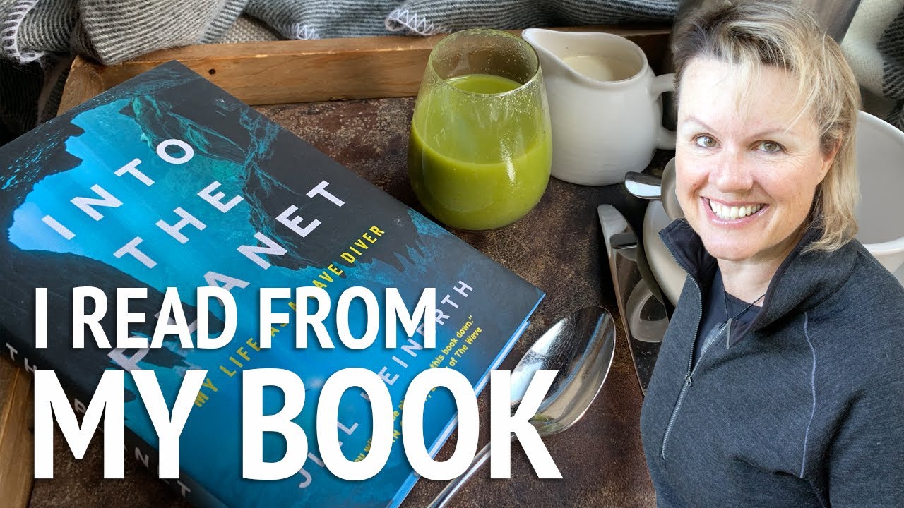 ⁣Cave Diving Underwater Explorer Reads About Being Trapped in an Iceberg From Her Book