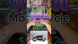 Day 91 | Opening Pokémon Packs to Buy a Motorcycle | Prismatic Evolutions