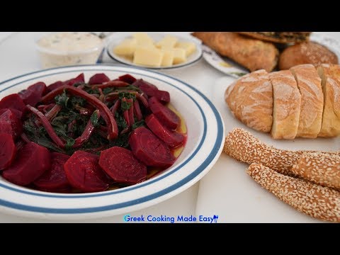 Greek Beet Salad - Παντζάρια Βραστά Σαλάτα (τεύτλα)