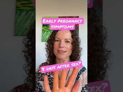 Can you feel pregnancy symptoms 5 days after sex #shorts