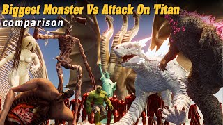 Biggest Monster 2024 And Attack On Titan | 3D Size Comparison