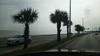 Driving US 90 in Biloxi, MS to Gulfport, MS Along the World's Largest Man-Made Beach Gulf Coast