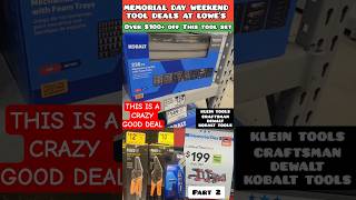 Lowe's Memorial Day Sale on Kobalt, Klein, Craftsman & Dewalt #deals @lowes #tools #diy #kobalt
