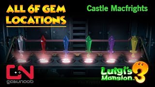 Luigis Mansion 3 All 6F Gem Locations - Castle Macfrights Gems
