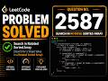 LeetCode 2587 | Rearrange Array to Maximize Prefix Score | Greedy + Prefix Sum | C++