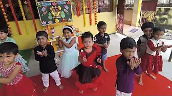 Diwali dance by Pre-nursery class