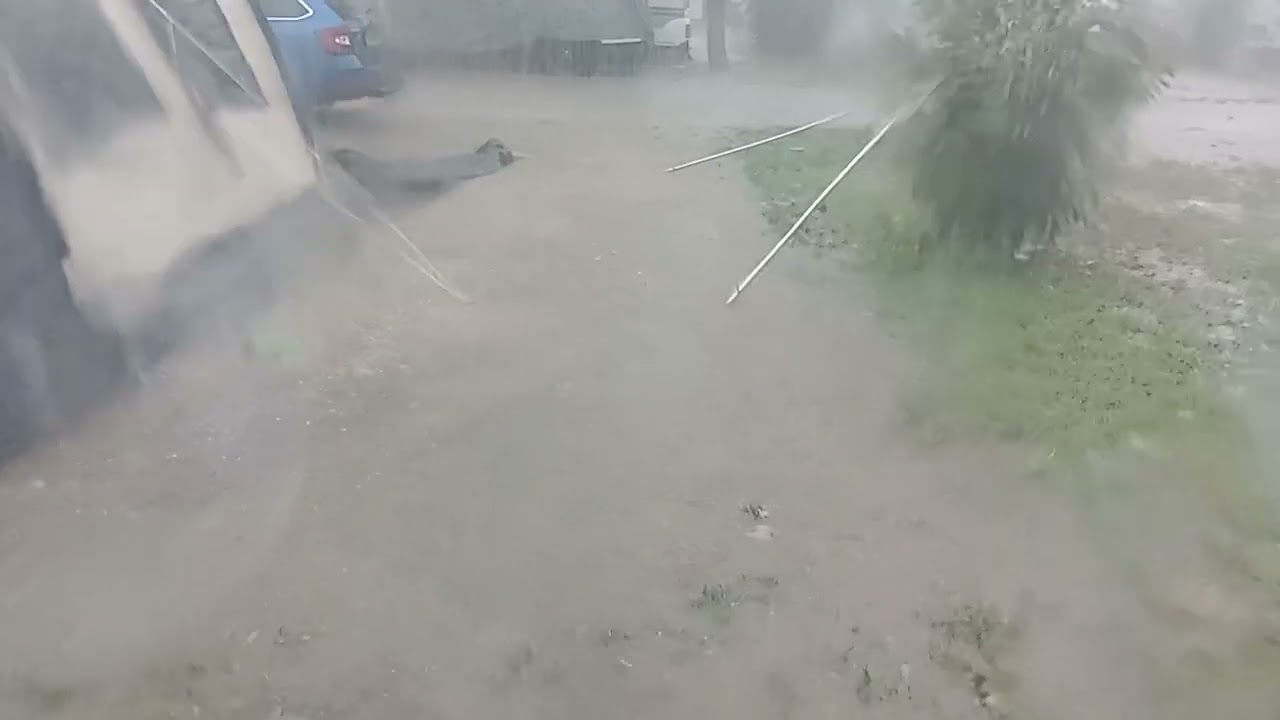 Überflutung unseres Stellplatzes Campingplatz Fossalta Ende August 2023