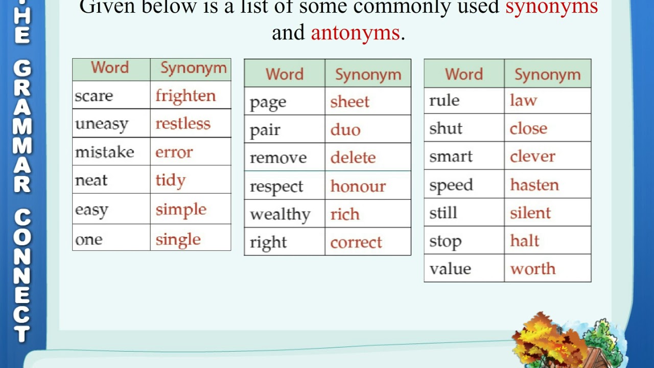 Unit 4 Vocabulary (Synonyms and Antonyms) Diagram