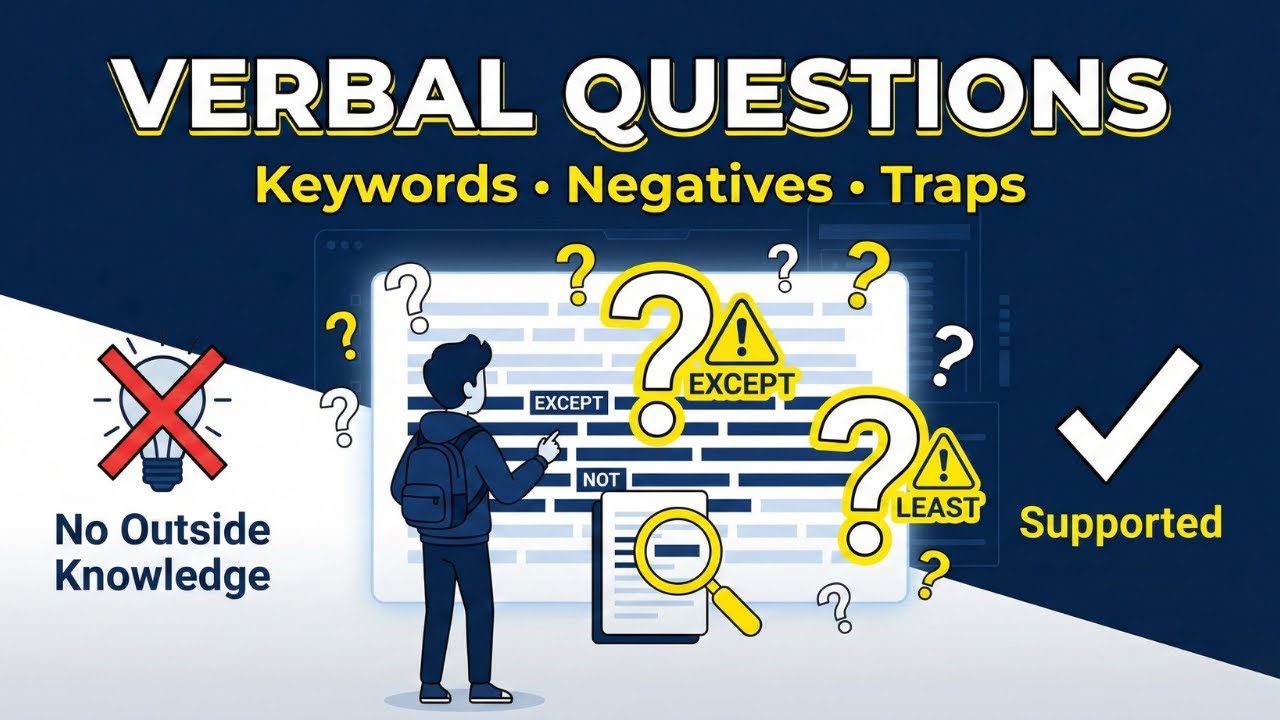 Verbal Reasoning Question Types Explained | Keywords, Negatives & Rare Traps
