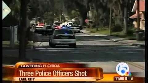 3 officers shot, wounded in standoff