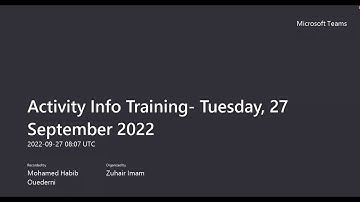 Sudan Protection Sector:  ActivityInfo Training Session 2022