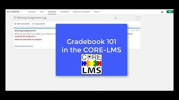 Gradebook 101   part 1