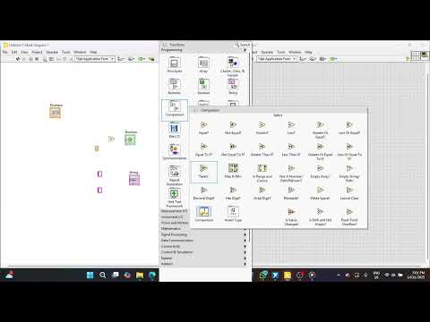 (LabView) Numeric Comparison Boolean + String Output