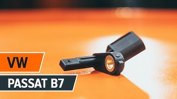 Hvordan bytte ABS sensor der på VW PASSAT B7 Sedan [AUTODOC-VIDEOLEKSJONER]