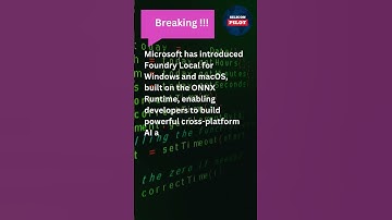 💻 Microsoft Launches Foundry Local: Empowering Cross-Platform AI Development 🚀