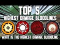 Top 5 *HIGHEST DAMAGE* Bloodlines In Shindo Life | The 5 BIG DAMAGE Bloodlines In Shindo