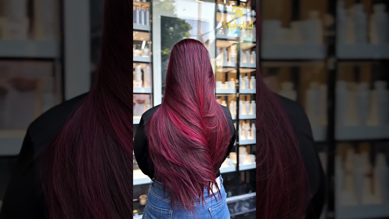 ✨ Pink Hair, Bold Confidence ✨নিজেকে নতুনভাবে প্রকাশ করুন স্টাইল আর | Waterfall makeover