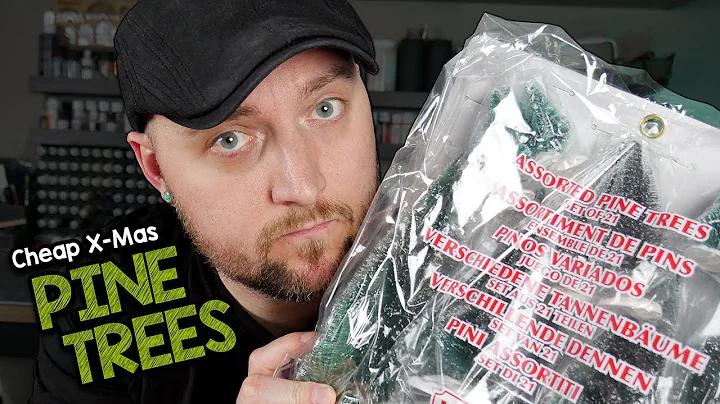 👍👎Cheap Christmas Village Pine Trees - Unboxing & REVIEW - Black Magic Craft