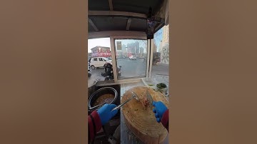 POV Roujiamo Build | Chopping, Mixing & Street Flow | Real-Time Xi’an Snack Craft