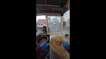 POV Roujiamo Build | Chopping, Mixing & Street Flow | Real-Time Xi’an Snack Craft