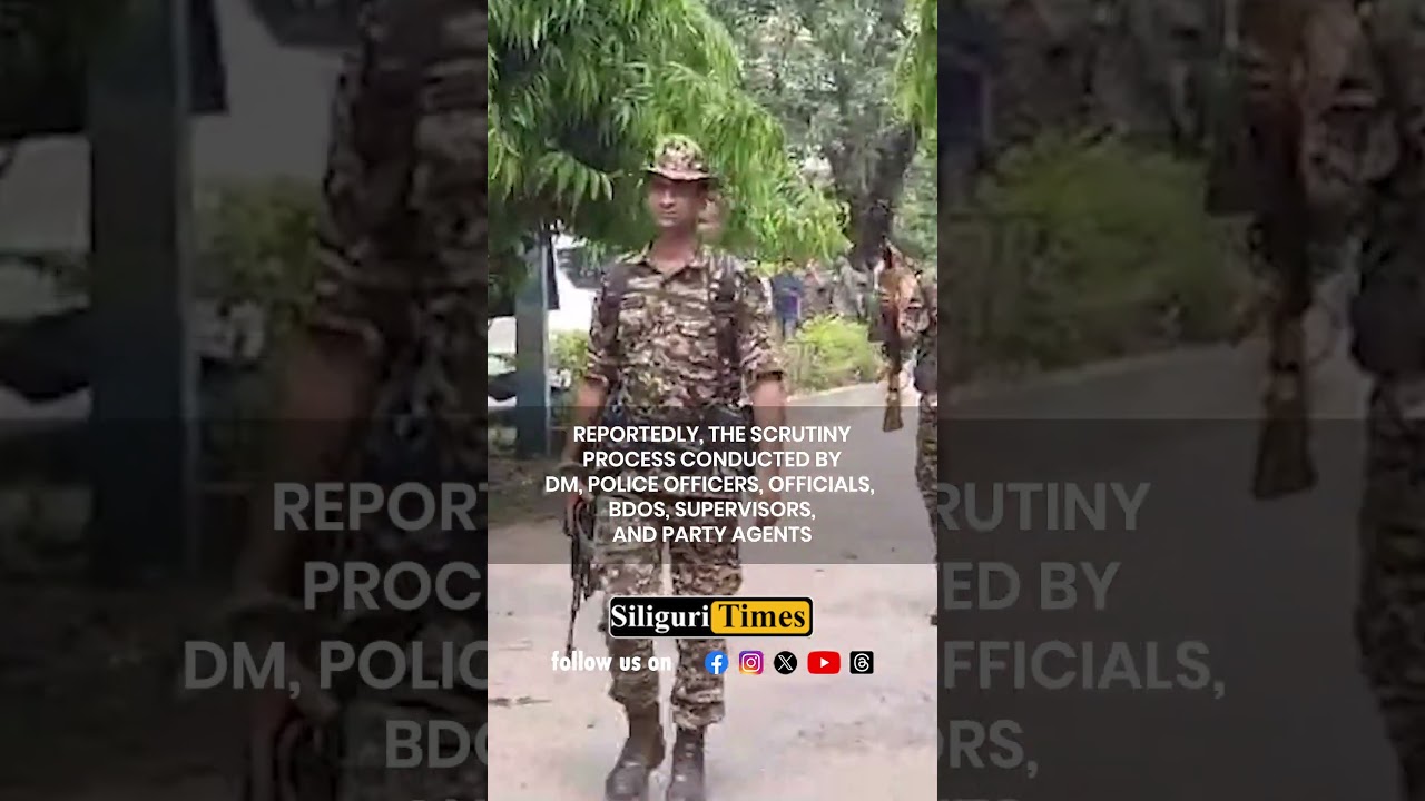 EVMs locked in strong room, kept under the vigilance of central forces in Siliguri