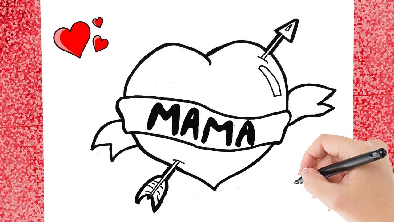 Verwonderlijk HOE TEKEN JE EEN MOEDERDAG HART? MOTHERDAY HEART DRAWING - YouTube ZJ-06