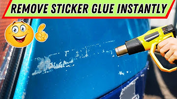 How to Remove Sticker Glue from Car Paint WITHOUT Damage (Easy Hack)