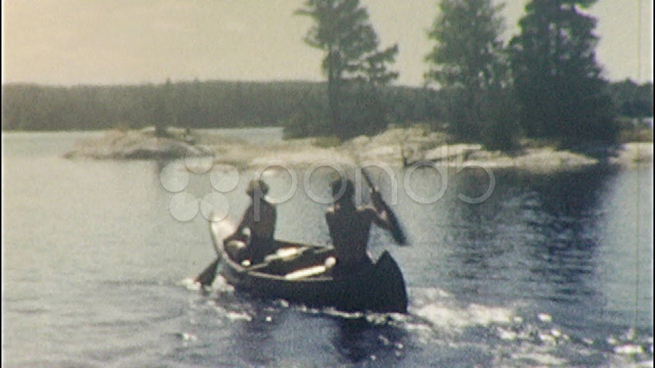 Man Woman Canoeing Kayaking Summer 1960S (Vintage Film Home Movie) 516. Stock Footage YouTube