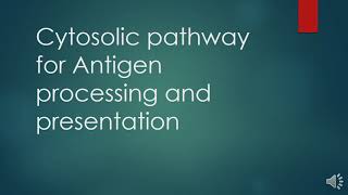 Cytosolic pathway of antigen processing and presentation: All the steps with Questions and Answers.