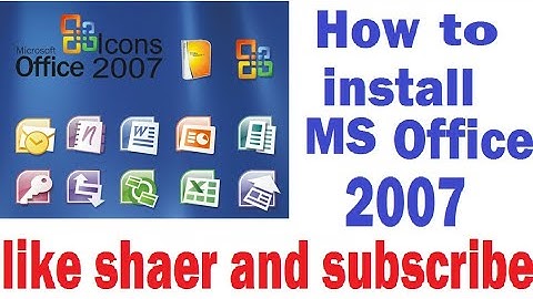 how to install Microsoft office 2007 {easy method}