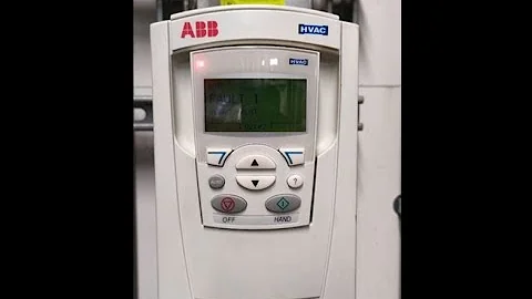 VFD ABB with Alarm 2013 and Fault 1, Overcurrent