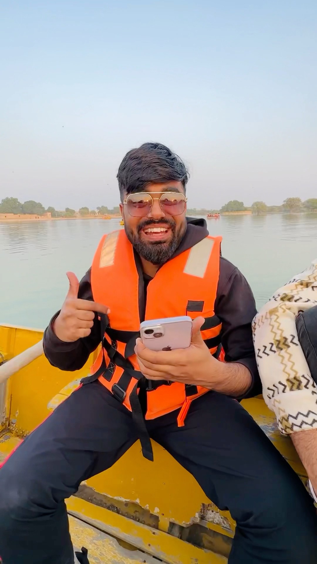 Boating in Jaisalmer ? #dushyantkukreja #shorts