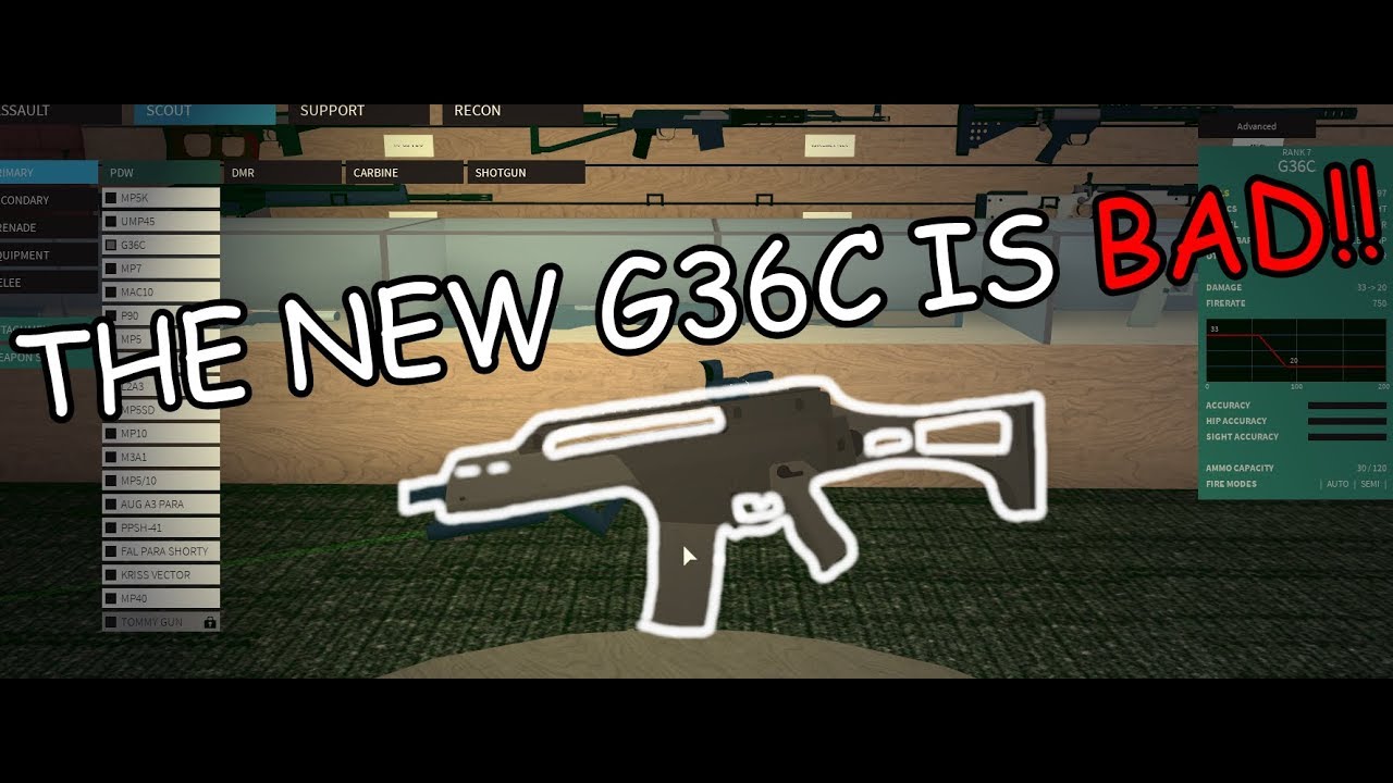 The New G36c Is Bad Roblox Phantom Forces New Update New G36 Models Youtube - roblox phantom forces g36c