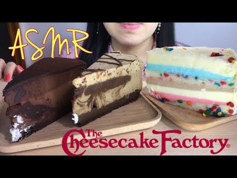 asmr-dessert-cheesecake-factory-(godiva-chocolate-mousse-cake)-creamy-fluffy-sticky-eating-sounds-먹방