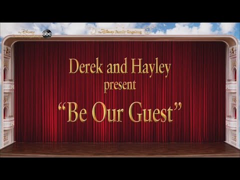 Derek Hough&Hayley Erbert performs 'Be our guest' ft Julianne Hough - The Disney Family Singalong