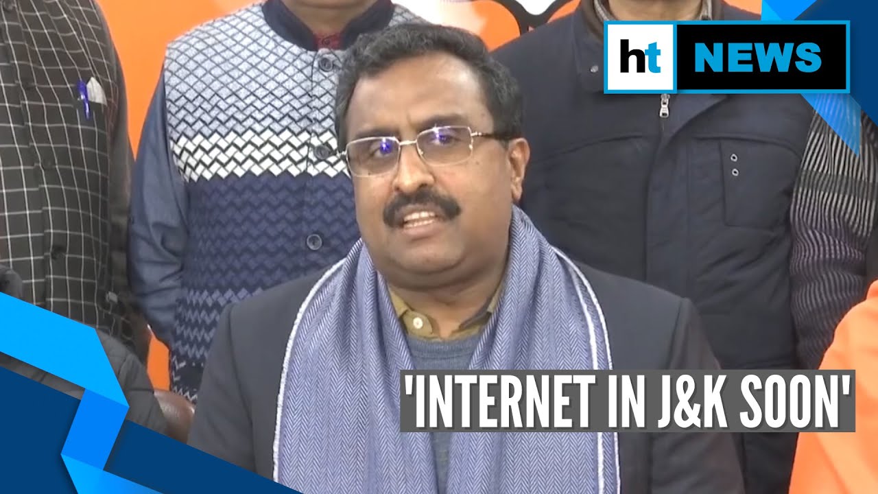 Internet Services To Resume In Jammu And Kashmir Soon Ram Madhav Youtube