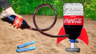 Diy Coca Cola And Mentos Rocket | Best Experiments And Tests