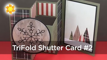 TriFold Shutter Card Template 2 - revisited