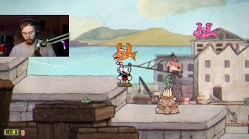 Asmongold breaks controller playing Cuphead