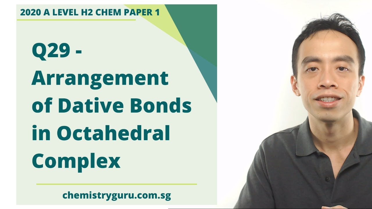 2020 P1 Q29 - Deducing Arrangement of Dative Bonds in Octahedral ...