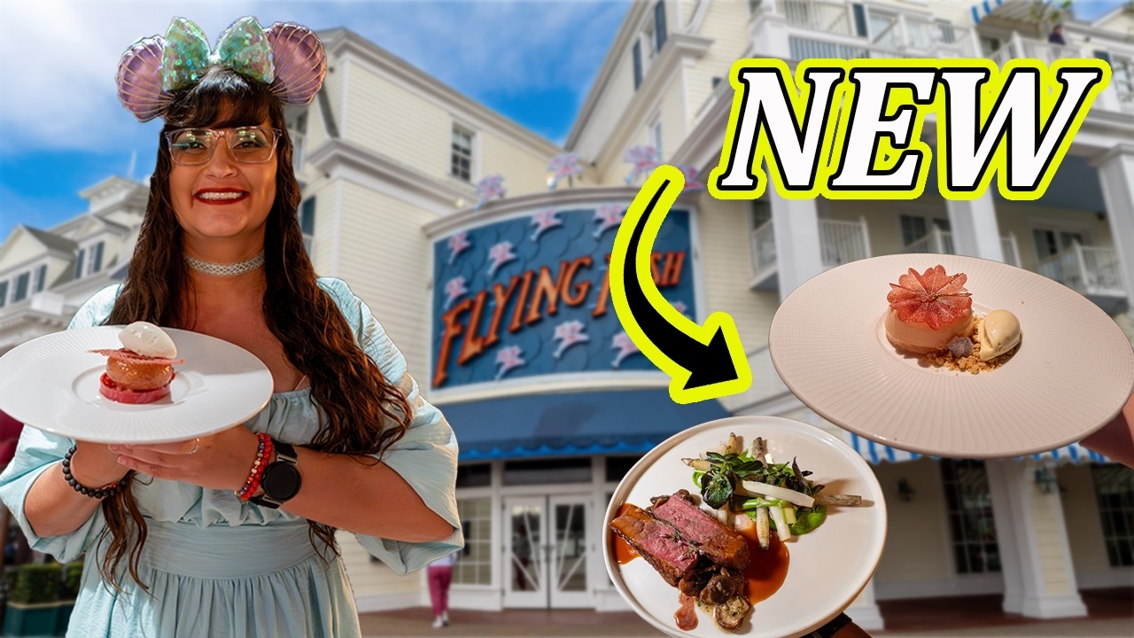 Flying Fish NEW MENU CHANGES 🐟 Disney World Boardwalk food update review 2026
