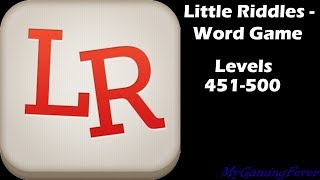 Little Riddles - Word Game - 451-500 Answers screenshot 2