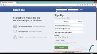 شرح كيفية التسجيل وانشاء حساب فى فيس بوك