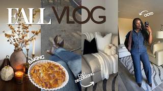 Fall Vlog 🍂 | Apple Picking, Baking, Fall OOTDs & Cozy Home Decorating