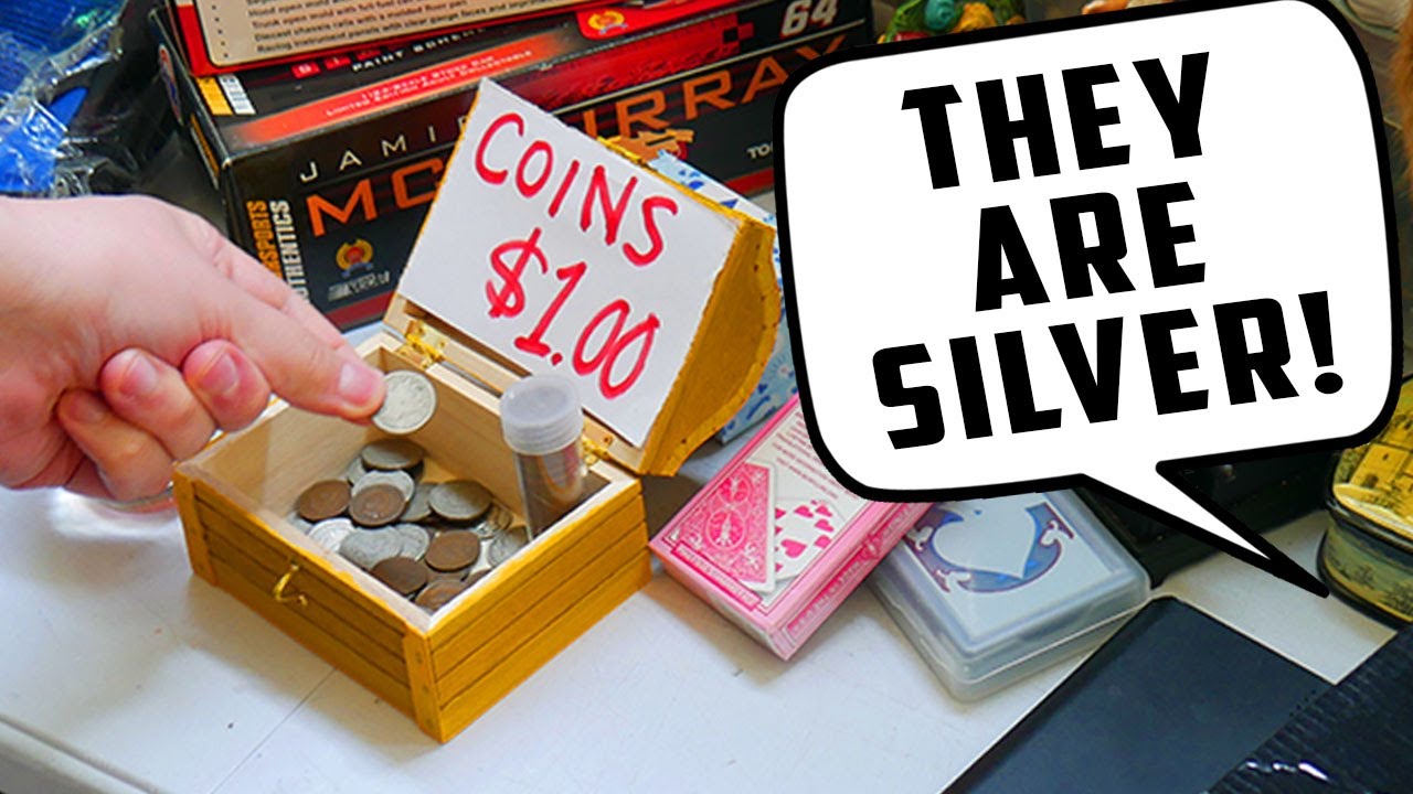 I Found Silver Coins For $1 at a Yard Sale - YouTube