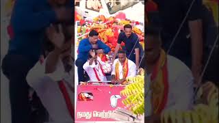 #TVK #vijay with VK Ramkumar Annanagar #TVK campaign chennai#jananayagam song