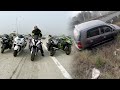 Drag Race Between Superbike-Accident